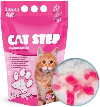 Наполнитель Cat Step Crystal Sacura 3.8 л