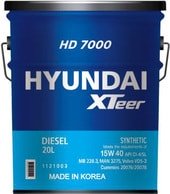Моторное масло Hyundai Xteer HD 7000 15W-40 20л