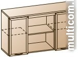 Шкаф распашной Лером Карина АН-1025-АТ (акация молдау)