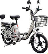 Электровелосипед AVM.Plus E-ALFA 18 (серебристый)
