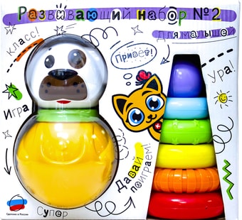 Пирамидка Knopa неваляшка+пирамидка 82043