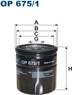 Масляный фильтр Filtron OP 675/1