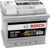Автомобильный аккумулятор Bosch S5 001 (552401052) 52 А/ч