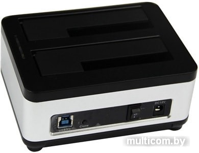 Бокс для жесткого диска AgeStar 3UBT8 (серебристый/черный)