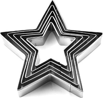 Форма для печенья S.G. Home Звезда SG-CM-S5 (5 шт)