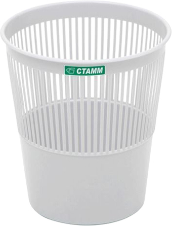 Корзина для бумаг Стамм КР22 (серый)