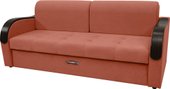 Диван Сириус Лидер-1 ППУ (Eva 17 велюр терракотовый)