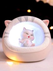 Настольная лампа ILikeGift Cat Ears 118P-011-01 (серый)