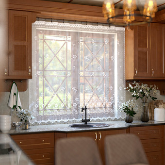 Тюль Лента м484а 2x1.65 м (белый)