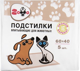 Одноразовая пеленка Modum Zoooo Normal 60x60 (100 шт)