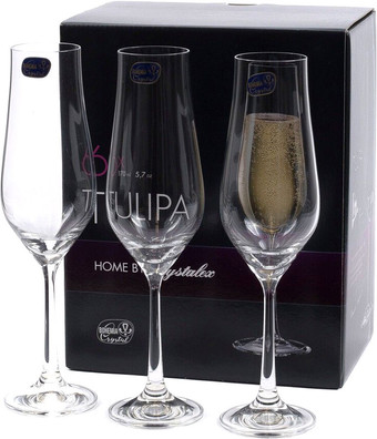 Набор бокалов для шампанского Bohemia Crystal Tulipa 40894/170