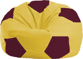Кресло-мешок Flagman Мяч Стандарт М1.1-265 (желтый/бордовый)