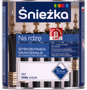 Грунт-эмаль Sniezka На ржавчину 0.65 мл (R02 серый глянец)