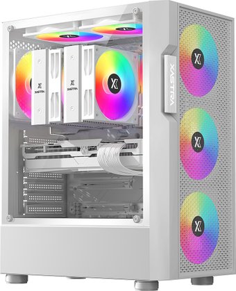 Корпус XASTRA A302 4FRGB WH (белый)