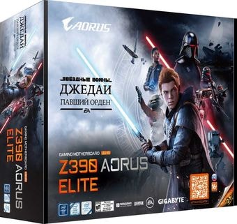 Материнская плата Gigabyte Z390 Aorus Elite (код на Звездные войны Джедаи: Павший орден)