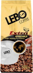 Кофе LEBO Coffee Extra Арабика зерновой 500 г