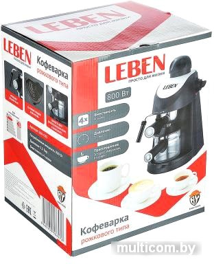 Рожковая бойлерная кофеварка Leben 286-035