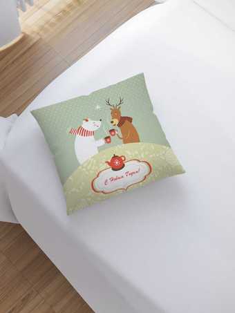 Чехол на подушку JoyArty Чаепитие с друзьями sl_78078