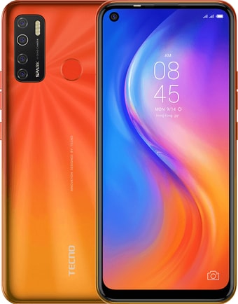 Смартфон Tecno Spark 5 (оранжевый)