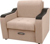 Кресло Сириус Лидер-3 НПБ 105x110 (Eva 33 велюр светло-коричневый)