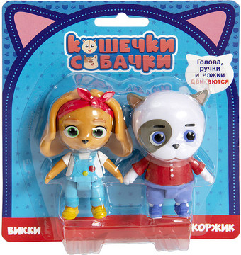 Набор фигурок Кошечки-Собачки Викки и Жоржик 38857
