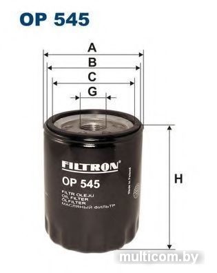 Масляный фильтр Filtron OP545