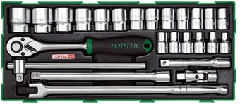 Универсальный набор инструментов Toptul GTB2504 (25 предметов)