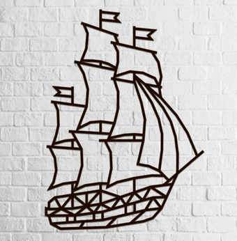 Настенная фигура Eco-Wood-Art Корабль