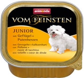 Корм для собак Animonda Vom Feinsten Junior mit Geflugel + Putenherzen 150 г