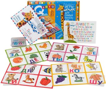 Развивающая игра Айрис-Пресс Лото для малышей. Слоги. Учимся читать! 9785811275441
