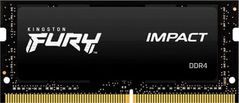 Оперативная память Kingston FURY Impact 16GB DDR4 SODIMM PC4-23400 KF429S17IB1/16