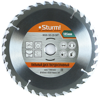 Пильный диск Sturm 9020-185-20-36T