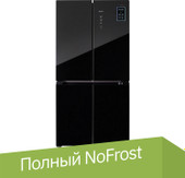 Четырёхдверный холодильник Tesler RCD-545I (черное стекло)