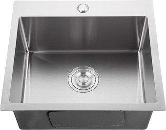 Кухонная мойка GranFest Metal нержавеющая сталь AISI 304 GF-5045 (с сифоном)
