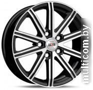 Литые диски Alcasta M64 16x6.5" 5x114.3мм DIA 60.1мм ET 39мм Graphite