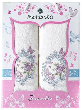 Набор полотенец Merzuka 50x90/70х140 10675 (2 шт, кремовый)