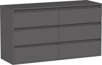 Комод Интермебель Рио-4 Р-004 (графит серый)