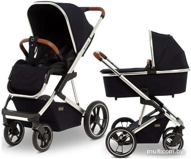 Универсальная коляска Moon Style (2 в 1, navy, 403)