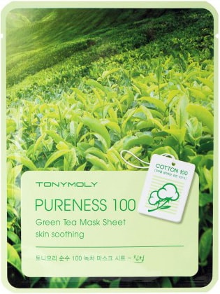 Tony Moly Тканевая маска Pureness 100 Green Tea Mask Sheet - Skin Soothing