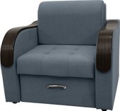 Кресло Сириус Лидер-1 ППУ 105x110 (Eva 10 велюр серый)