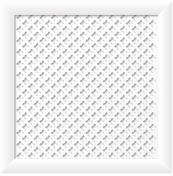 Декоративный экран Stella Готико Белый (60х60)