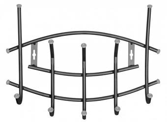 Вешалка для одежды Nika Премиум-3 (черный)