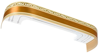 Карниз для штор Legrand Монарх 58065871 (1.6 м, золото)