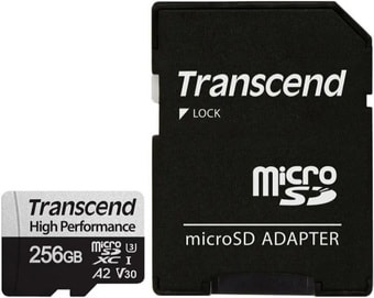 Карта памяти Transcend microSDXC 330S 256GB (с адаптером)