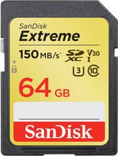 Карта памяти SanDisk Extreme SDXC SDSDXV6-064G-GNCIN 64GB