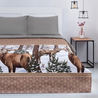 Покрывало Этель Олени в зимнем лесу 7356796 200x215