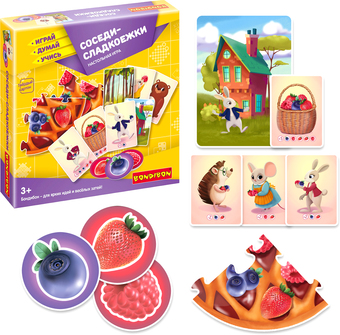 Настольная игра Bondibon Соседи-сладкоежки ВВ4708