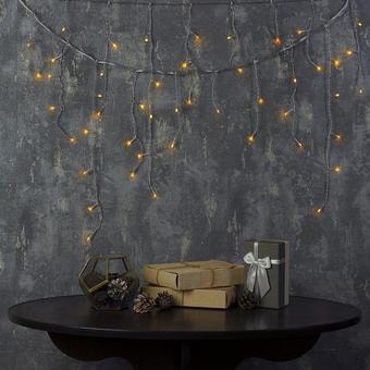 Бахрома Luazon 48 LED 1.8х0.5м (желтый) 3556833
