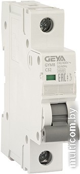 Выключатель автоматический GEYA GYM8 1P 32А C 4.5кА GYM81P32C