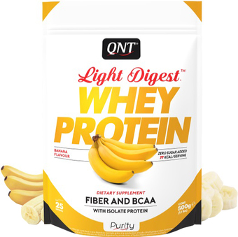 Протеин QNT Light Digest Whey Protein (банан, 500 г)